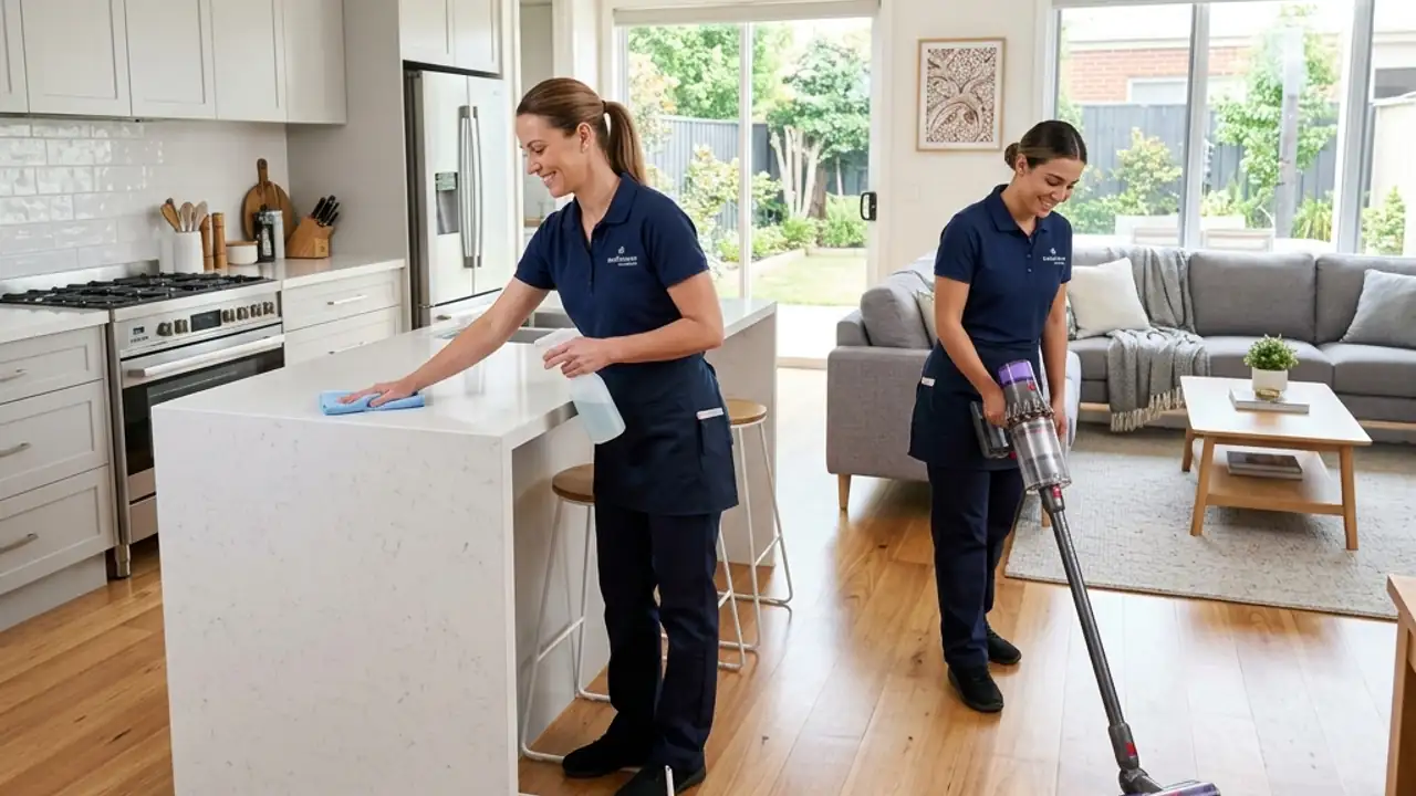 SwiftClean Ladies team cleaning